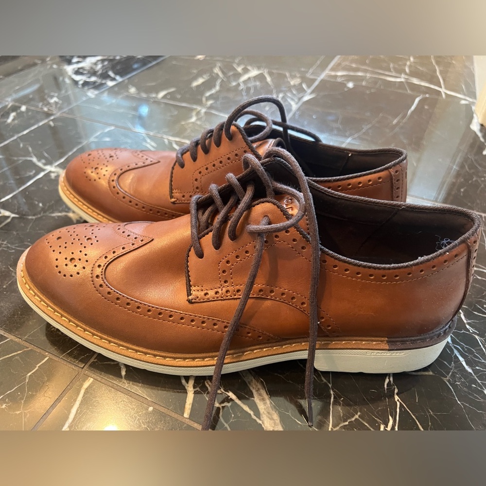 Men's Brown Leather Brogue Shoes